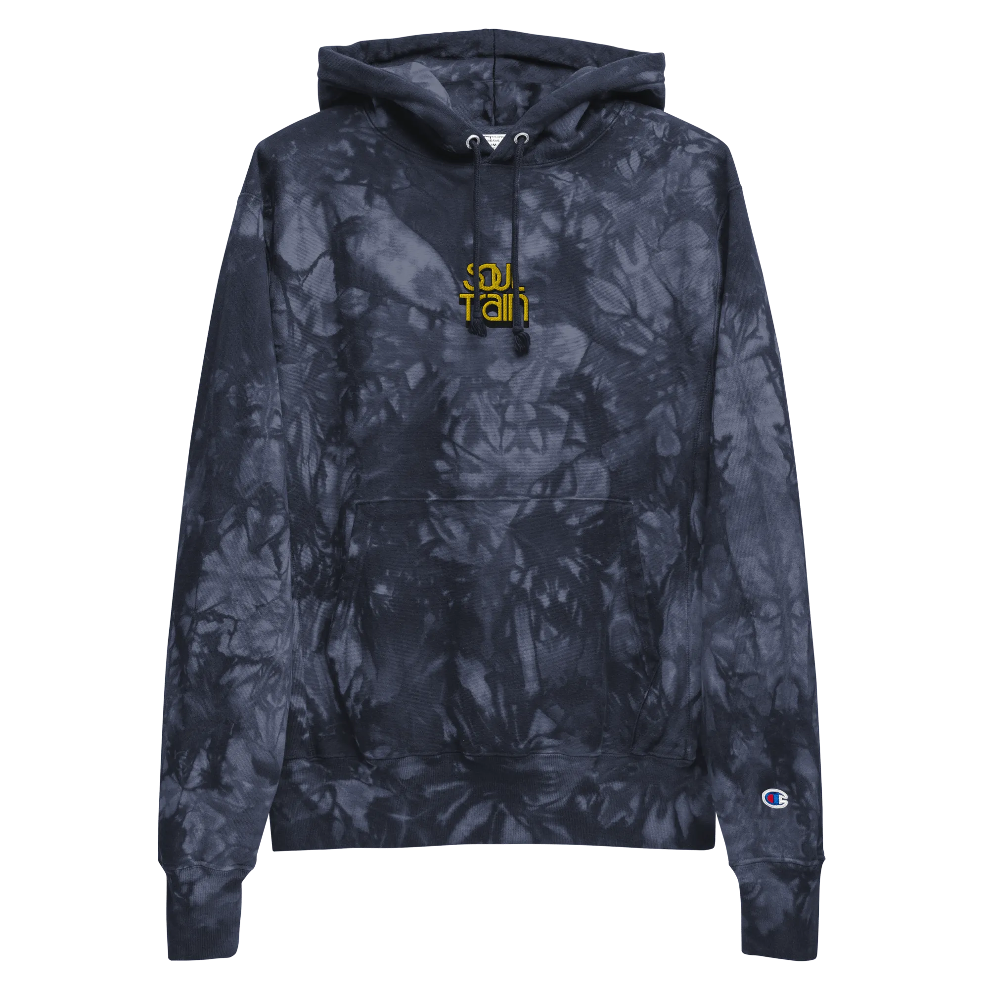 Soul Train Logo Unisex Champion Tie Dye Hoodie