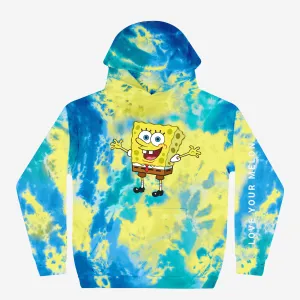 SpongeBob Cool Blue Tie Dye Hoodie