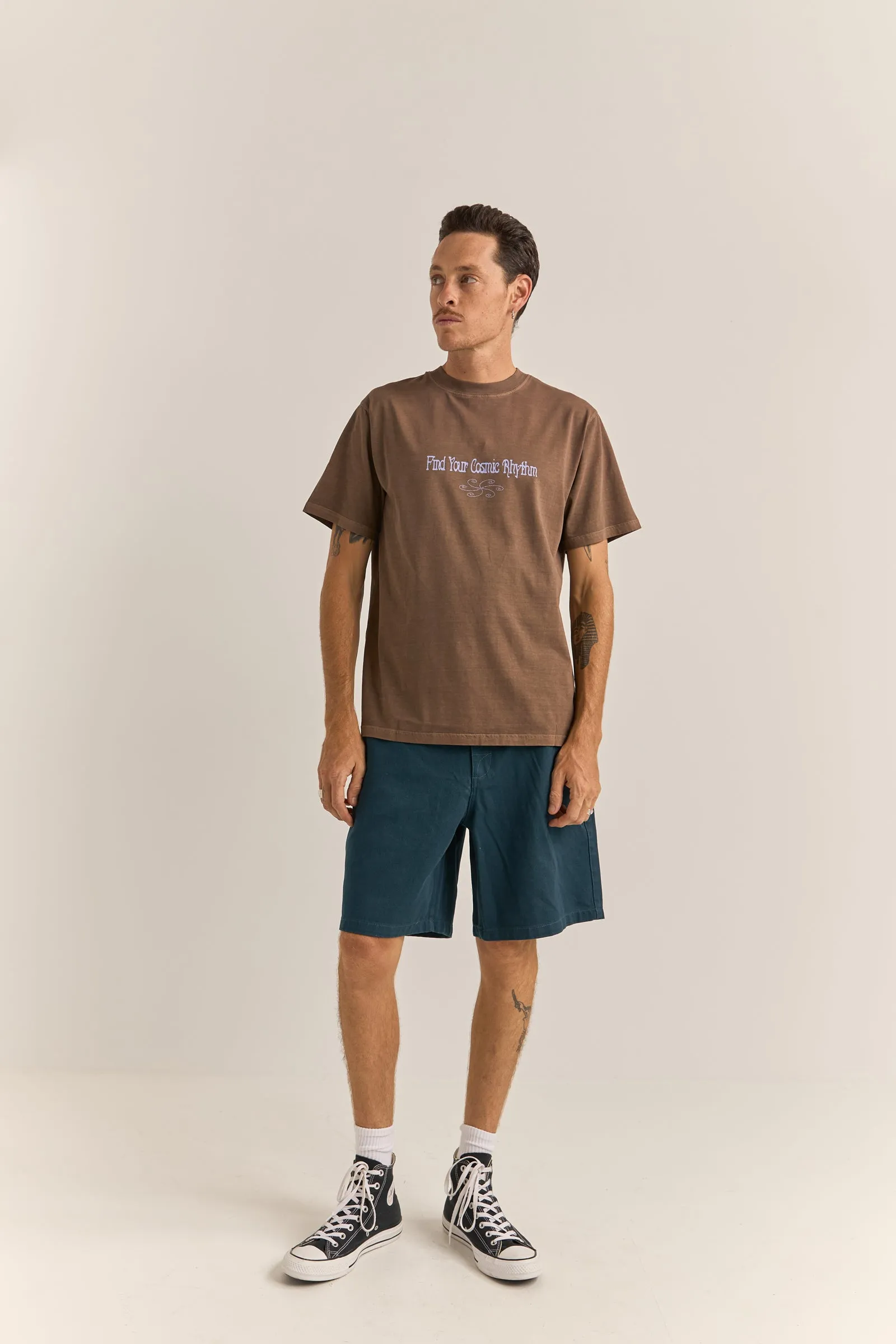 Star Vintage Ss T-Shirt Brown