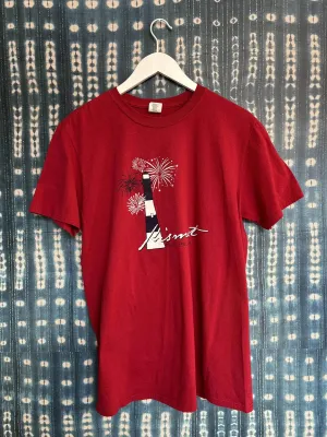 The Fire Island Vintage Tee | Washed Red Kismet Lighthouse