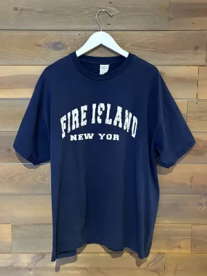 The Fire Island Vintage Tee | Weathered Navy Fire Island
