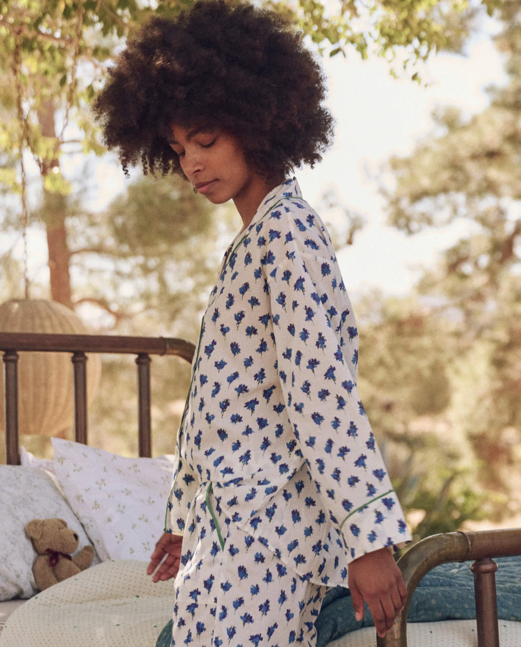 The Pajama Shirt. -- Early Dawn Floral