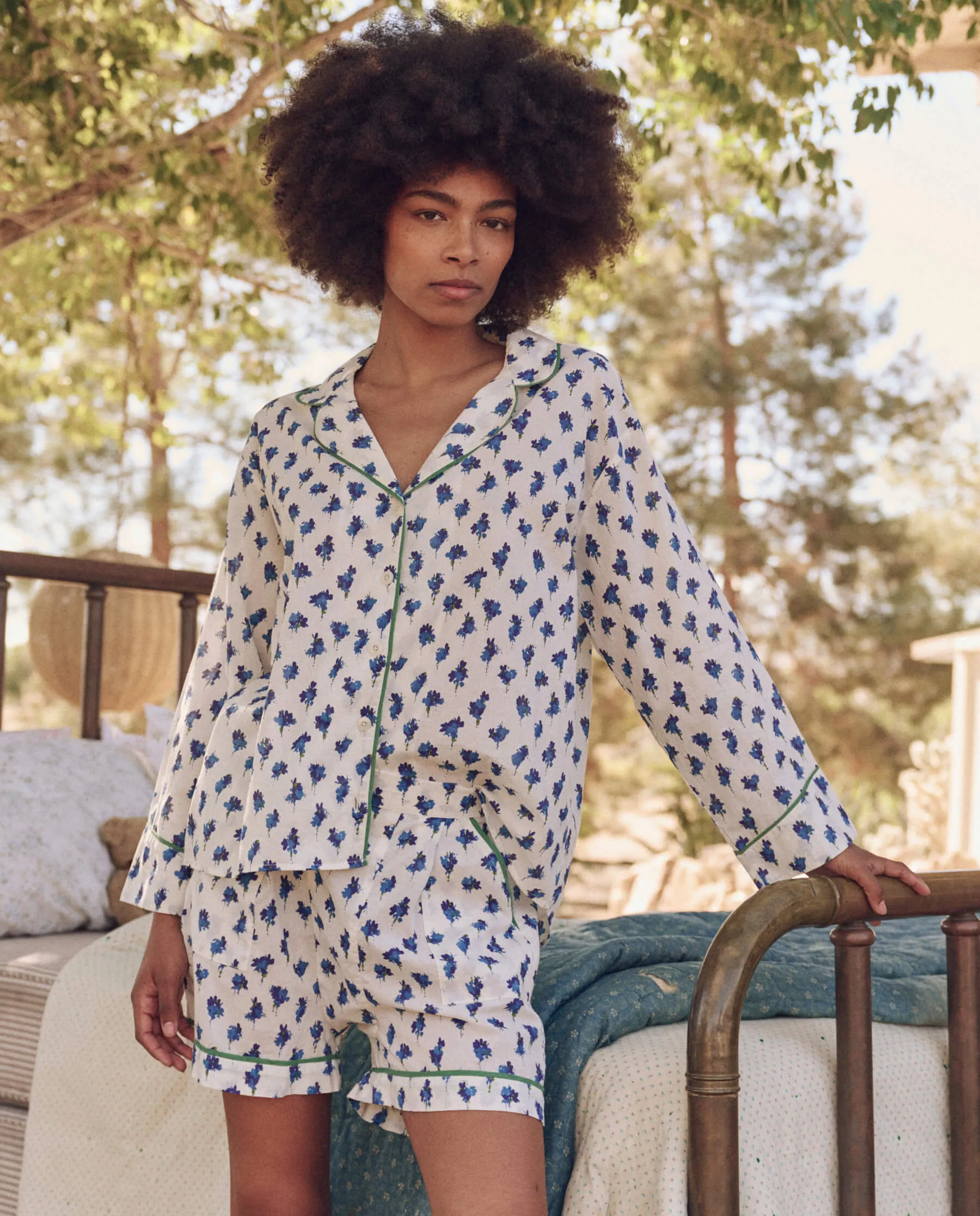 The Pajama Shirt. -- Early Dawn Floral