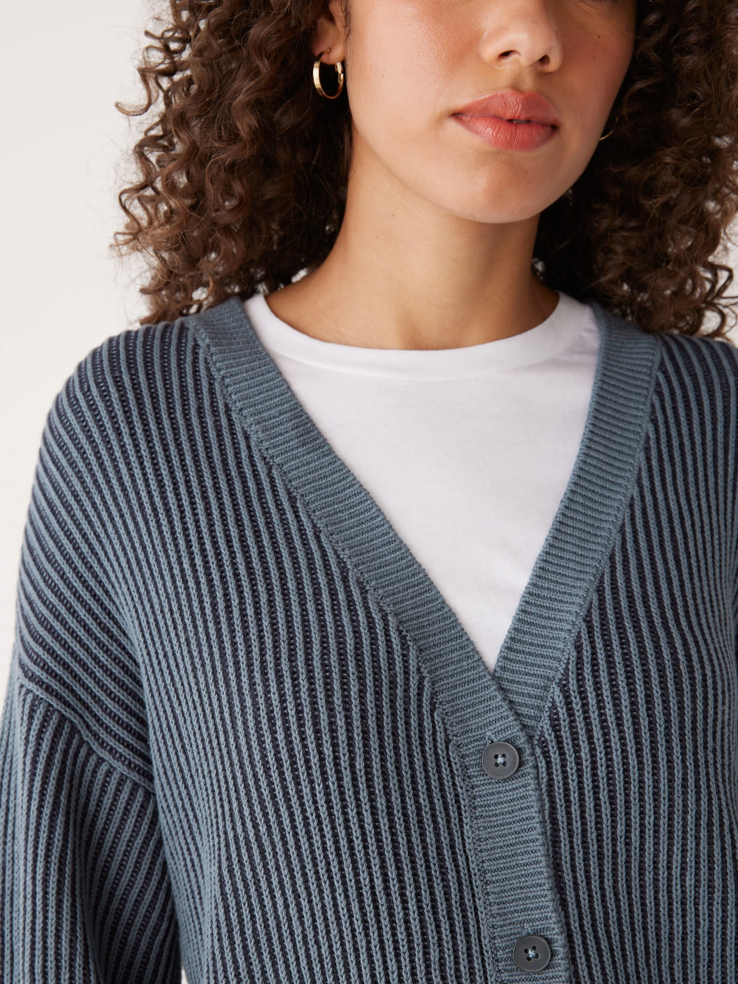 The Seacell™ Cardigan in Stormy Blue