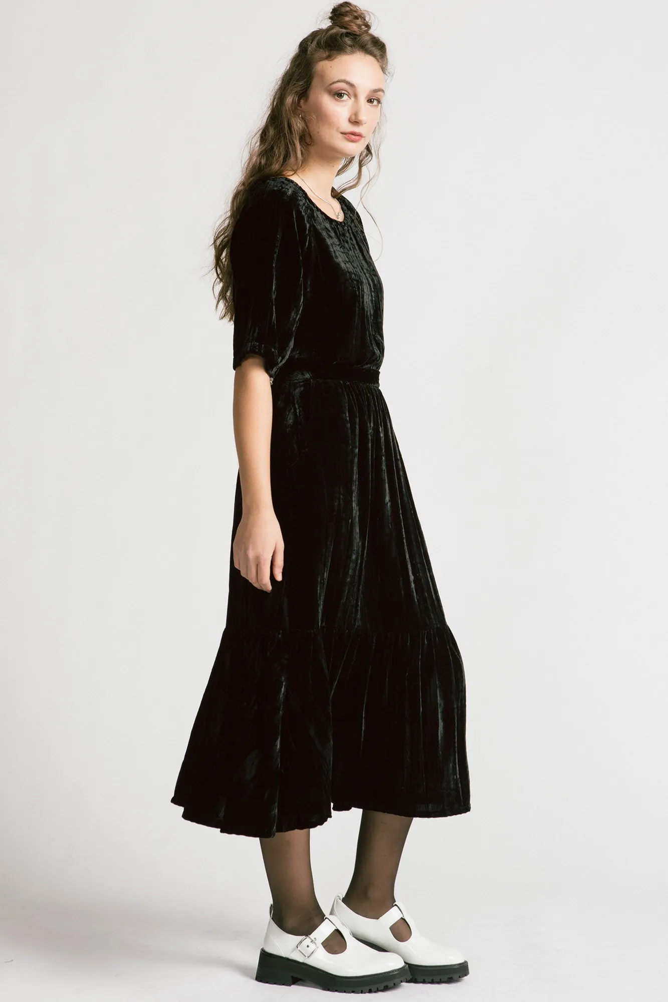Thorn Bird Velvet Skirt