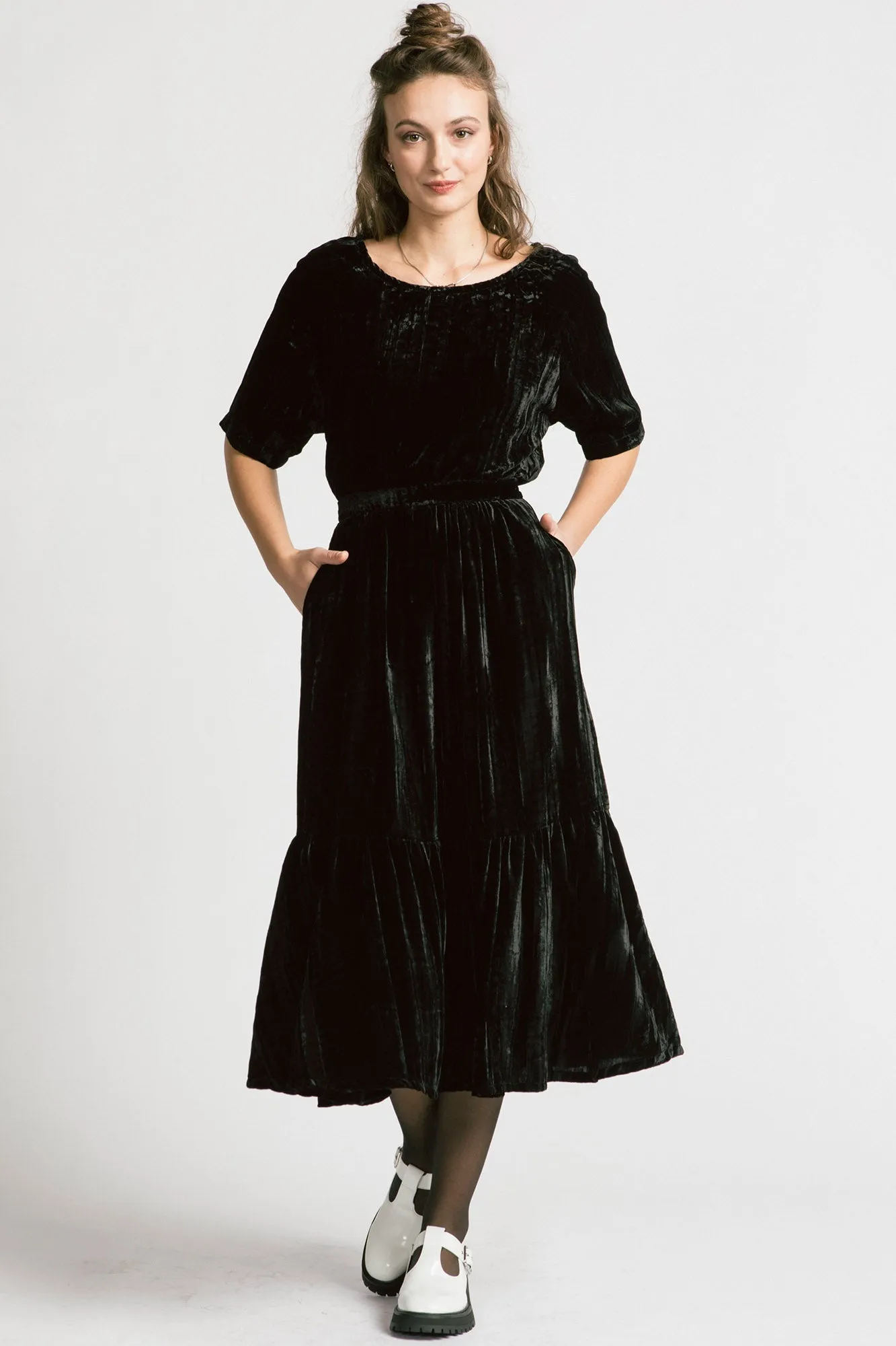 Thorn Bird Velvet Skirt