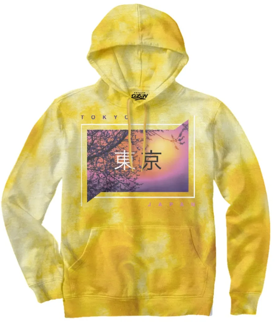 TOKYO SUNSET TIE DYE HOODIE