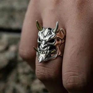 Vintage Halloween Stainless Steel Mask Skull Ring Men Fashion Personality Hip Hop Rock Men Accessories Jewelry Ring Wholesale